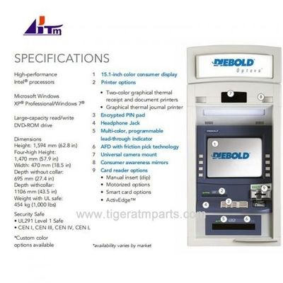 Diebold Opteva 562 ATM মেশিন যন্ত্রাংশ সম্পূর্ণ মডিউল অতিরিক্ত উপাদান