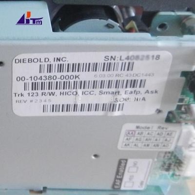 ATM মেশিনের যন্ত্রাংশ Diebold কার্ড রিডার TRK 123 R/W HICO ICC Smart 00104380000K