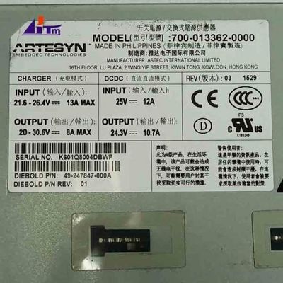 ATM মেশিনের যন্ত্রাংশ Diebold পাওয়ার সাপ্লাই DCDC 24V 400W 49247847000A