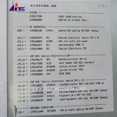 ATM মেশিনের যন্ত্রাংশ Wincor Nixdorf Cineo C4060 PC কোর SWAP-PC 5G I5-4570 TPMen 1750262090 1750262084